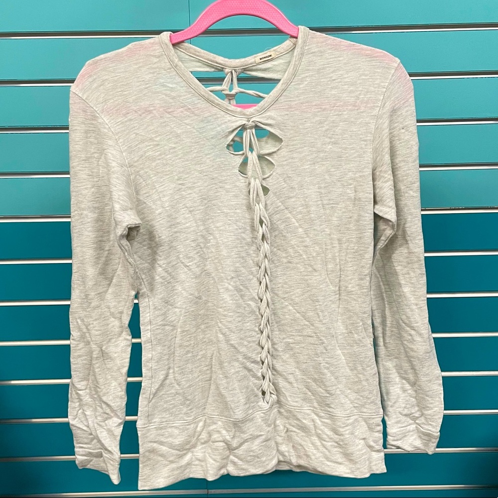 Monrow braided shirt